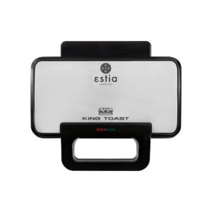 ESTIA ΤΟΣΤΙΕΡΑ KING TOAST 2 ΘΕΣΕΩΝ 900w ΜΕ ΒΑΘΙΕΣ ΑΠΟΣΠΩΜΕΝΕΣ ΑΝΤΙΚΟΛΛΗΤΙΚΕΣ ΠΛΑΚΕΣ