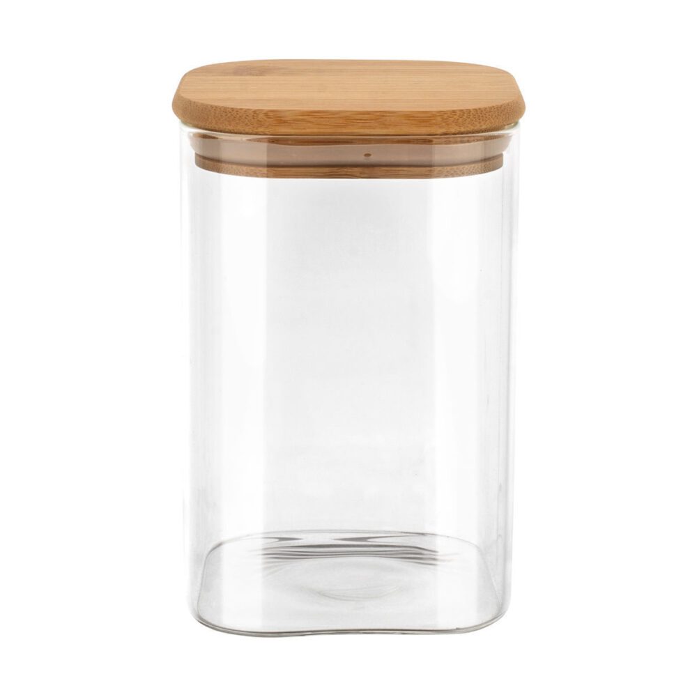 ESTIA ΔΟΧΕΙΟ ΑΠΟΘΗΚΕΥΣΗΣ BAMBOO ESSENTIALS 950ml ΓΥΑΛΙΝΟ ΜΕ ΚΑΠΑΚΙ