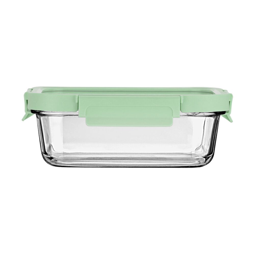 ESTIA ΦΑΓΗΤΟΔΟΧΕΙΟ CLICK&SEAL ΓΥΑΛΙΝΟ 1050ml 21.7x16.5x7.4cm ΜΕ ΚΑΠΑΚΙ ΠΛΑΣΤΙΚΟ MINT
