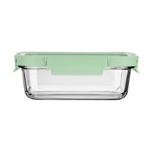 ESTIA ΦΑΓΗΤΟΔΟΧΕΙΟ CLICK&SEAL ΓΥΑΛΙΝΟ 1050ml 21.7x16.5x7.4cm ΜΕ ΚΑΠΑΚΙ ΠΛΑΣΤΙΚΟ MINT