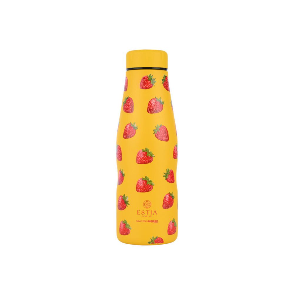 ESTIA ΘΕΡΜΟΣ TRAVEL FLASK SAVE THE AEGEAN 500ml BERRY BRIGHT