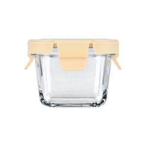 ESTIA ΦΑΓΗΤΟΔΟΧΕΙΟ CLICK&SEAL ΓΥΑΛΙΝΟ 160ml 9.2x9.2x6.3cm ΜΕ ΚΑΠΑΚΙ ΠΛΑΣΤΙΚΟ IVORY