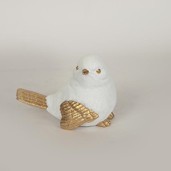 ΠΟΥΛΙ ΠΟΛΥΡΕΣΙΝ ΛΕΥΚΟ - ΧΡΥΣΟ 8x14.2x9.9cm