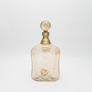 ΚΑΡΑΦΑ ΓΥΑΛΙΝΗ - ΜΕΤΑΛΛΙΚΗ ΜΕΛΙ 13.5x8x29cm