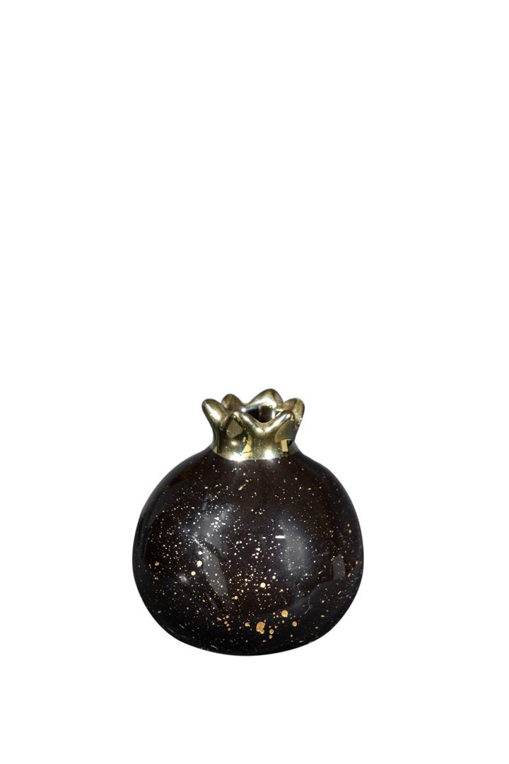 ΚΕΡΑΜΙΚΟ ΡΟΔΙ ΜΑΥΡΟ ΓΥΑΛΙΣΤΕΡΟ ΜΕ ΧΡΥΣΕΣ ΠΙΤΣΙΛΙΕΣ 7,6ΕΚ