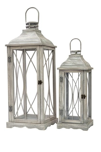 ΞΥΛΙΝΑ ΦΑΝΑΡΙΑ ΟΘΟΓΩΝΙΑ ΓΚΡΙ 28Χ28Χ73ΕΚ ΚΑΙ 21Χ21Χ52,5ΕΚ