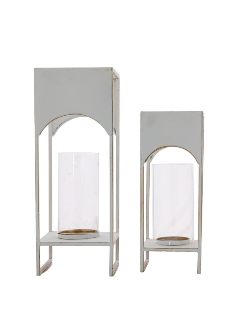 ΣΕΤ 2 ΜΕΤΑΛΛΙΚΑ ΦΑΝΑΡΙΑ ΛΕΥΚΑ ΧΡΥΣΑ .ΜΕΓΕΘΟΣ 14,2Χ14,2Χ37,2ΕΚ ΚΑΙ 18Χ18Χ46,8ΕΚ