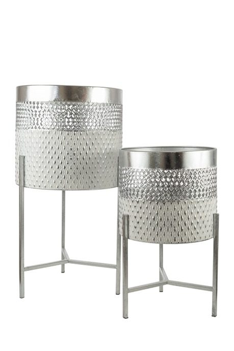 ΜΕΤΑΛΛΙΚΑ ΚΑΣΠΟ ΣΕΤ2 ΑΣΗΜΙ ΛΕΥΚΟ ΤΡΥΠΗΤΟ 29,8Χ29,8Χ56ΕΚ ΚΑΙ 25Χ25Χ40ΕΚ