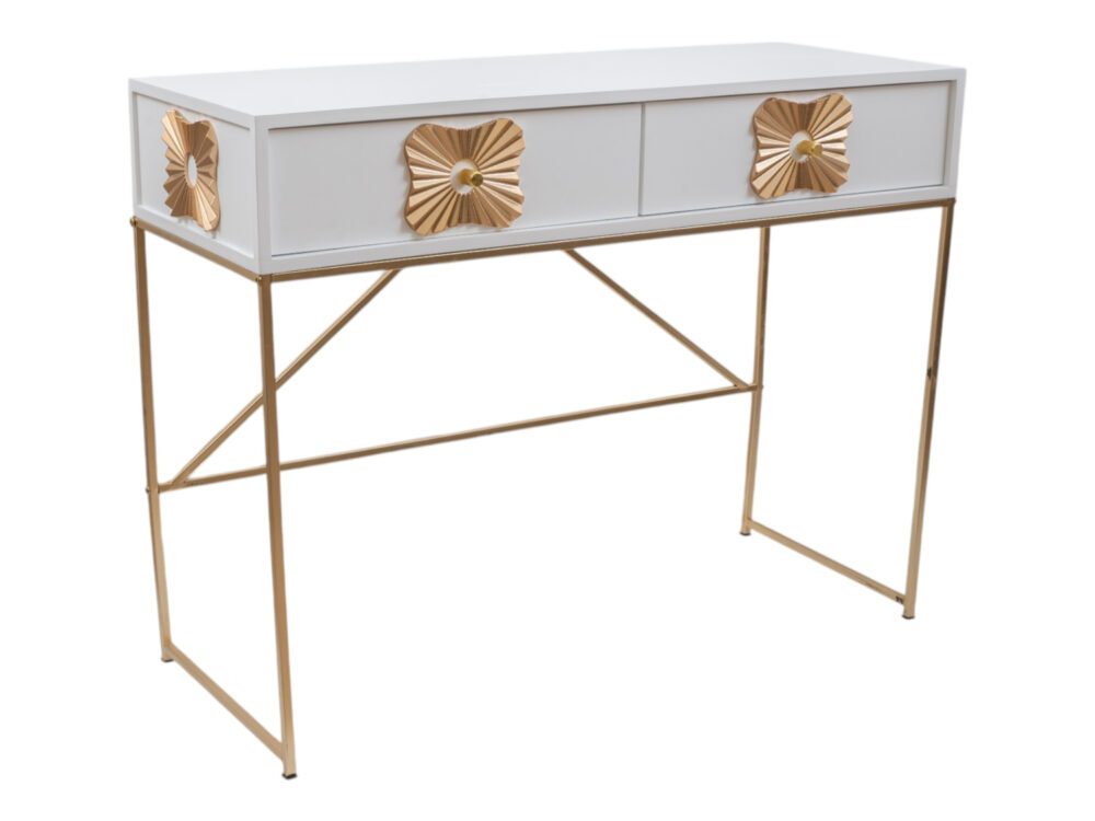 ΕΠΙΠΛΟ ΚΟΝΣΟΛΑ MDF ΛΕΥΚΗ ΧΡΥΣΗ 100Χ39Χ77ΕΚ