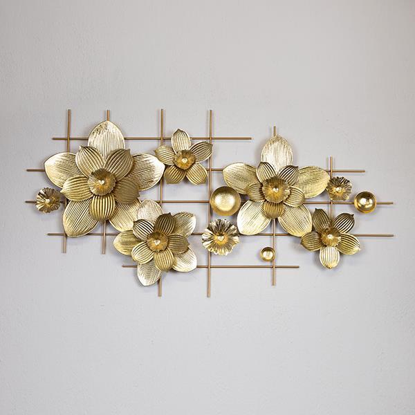 ΔΙΑΚΟΣΜΗΤΙΚΟ ΤΟΙΧΟΥ ΛΟΥΛΟΥΔΙΑ ΜΕΤΑΛΛΙΚΟ ΧΡΥΣΟ 134.6x68.6x7.6cm