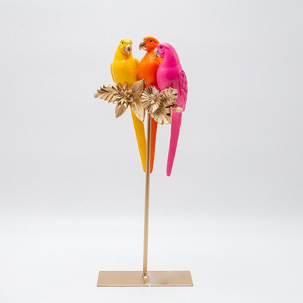 ΕΠΙΤΡΑΠΕΖΙΟ ΔΙΑΚΟΣΜΗΤΙΚΟ ΤΡΙΑ ΠΑΠΑΓΑΛΑΚΙΑ ΠΟΛΥΡΕΖΙΝ ΠΟΛΥΧΡΩΜΟ 16x7.5x36εκ