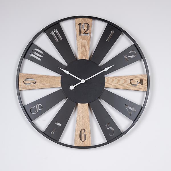 ΡΟΛΟΪ ΤΟΙΧΟΥ ΜΕΤΑΛΛΙΚΟ - ΞΥΛΙΝΟ NATURAL - ΜΑΥΡΟ 60x4.5x60cm (3)