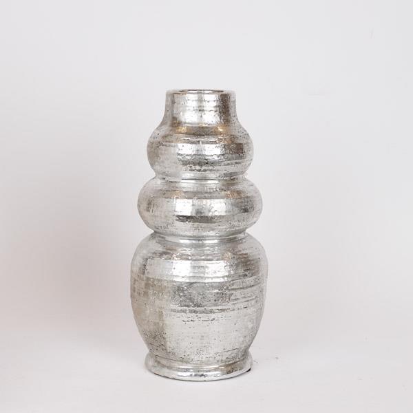 ΒΑΖΟ, ΠΗΛΙΝΟ, ΑΣΗΜΙ, 18x18x36εκ