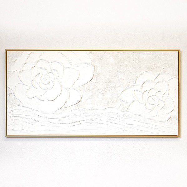 ΠΙΝΑΚΑΣ ΚΑΜΒΑΣ ΛΟΥΛΟΥΔΙΑ ΛΕΥΚΟΣ 120x60x3.5cm (2)