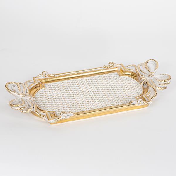 ΔΙΣΚΟΣ ΠΟΛΥΡΕΣΙΝ ΧΡΥΣΟΣ - ΛΕΥΚΟΣ 40x4x21.5cm