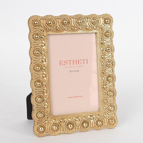 ΚΟΡΝΙΖΑ (10x15) ΠΟΛΥΡΕΣΙΝ ΧΡΥΣΗ 15x1.5x20.5cm