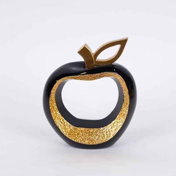 ΔΙΑΚΟΣΜΗΤΙΚΟ ΜΗΛΟ, ΠΟΛΥΡΕΖΙΝ, ΜΑΥΡΟ - ΧΡΥΣΟ, 16.8x6.4x19.9cm