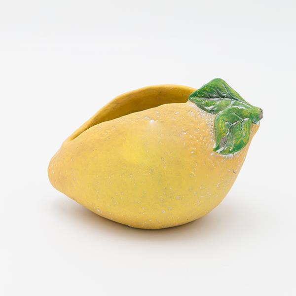 ΒΑΖΟ ΤΣΙΜΕΝΤΕΝΙΟ ΜΕ ΣΧΕΔΙΟ ΛΕΜΟΝΙΑ 16.5x11.5x11cm