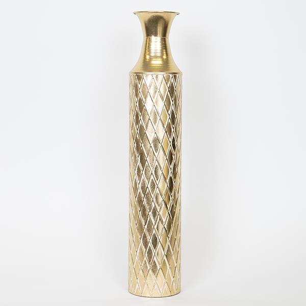 ΒΑΖΟ ΜΕΤΑΛΛΙΚΟ ΧΡΥΣΟ 12x12x61cm