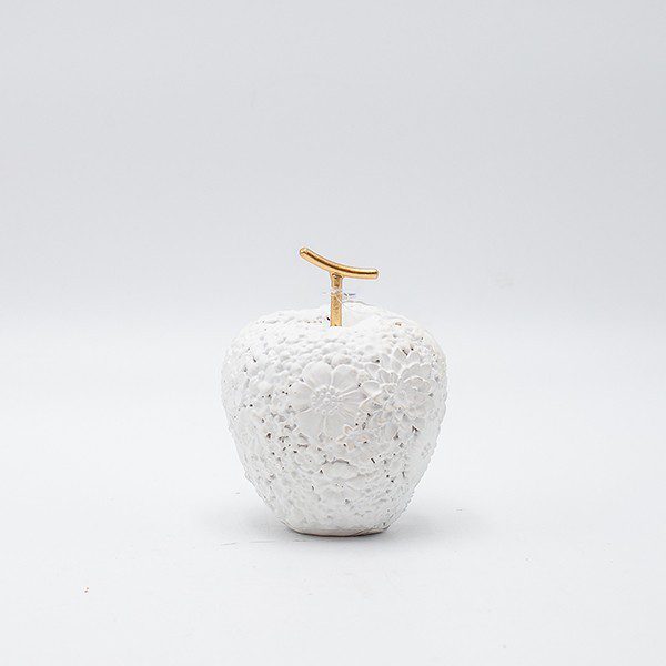 ΕΠΙΤΡΑΠΕΖΙΟ ΔΙΑΚΟΣΜΗΤΙΚΟ ΜΗΛΟ ΚΡΕΜ-ΧΡΥΣΟ 8.5x8x10.5εκ