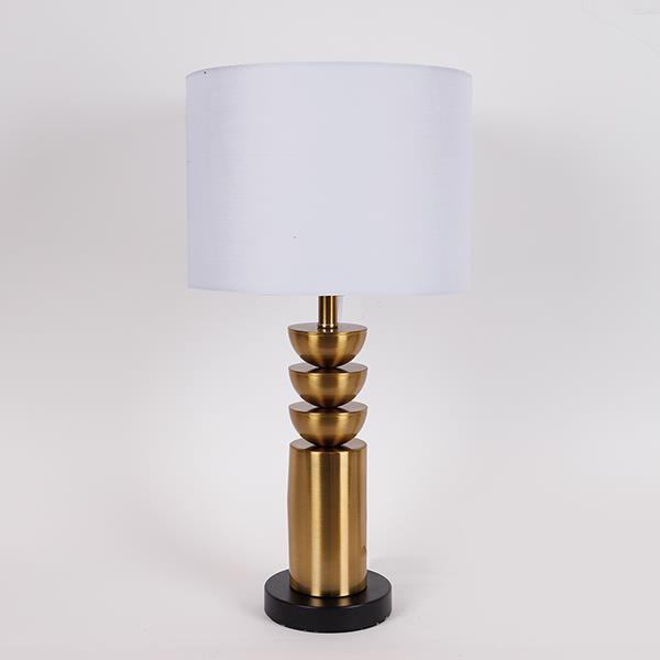 ΕΠΙΤΡΑΠΕΖΙΟ ΦΩΤΙΣΤΙΚΟ ΜΕ ΛΕΥΚΟ ΚΑΠΕΛΟ ΜΕΤΑΛΙΚΟ ΧΡΥΣΟ - ΜΑΥΡΟ 28x54cm