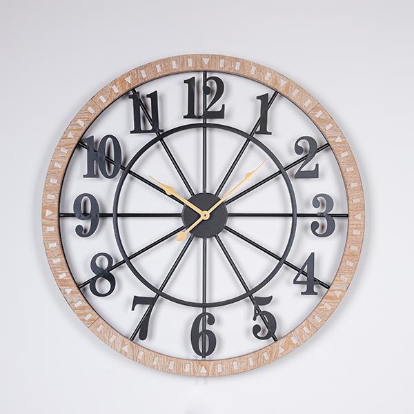 ΡΟΛΟΪ ΤΟΙΧΟΥ ΜΕΤΑΛΛΙΚΟ - ΞΥΛΙΝΟ NATURAL - ΜΑΥΡΟ - ΧΡΥΣΟ 60x4.5x60cm