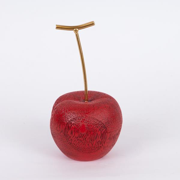 ΔΙΑΚΟΣΜΗΤΙΚΟ ΚΕΡΑΣΙ, ΠΟΛΥΡΕΖΙΝ, ΚΟΚΚΙΝΟ - ΧΡΥΣΟ, 9.2x9.2x16.8cm