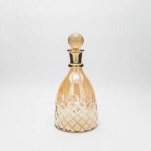 ΚΑΡΑΦΑ ΓΥΑΛΙΝΗ - ΜΕΤΑΛΛΙΚΗ ΜΕΛΙ 13x26cm