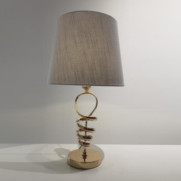 ΕΠΙΤΡΑΠΕΖΙΟ ΦΩΤΙΣΤΙΚΟ ΜΕ ΜΠΕΖ ΚΑΠΕΛΟ ΜΕΤΑΛΙΚΟ ΧΡΥΣΟ 32x25x58cm