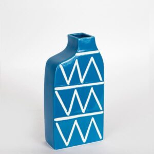 ΒΑΖΟ ΚΕΡΑΜΙΚΟ ΜΠΛΕ 14x6.5x29cm