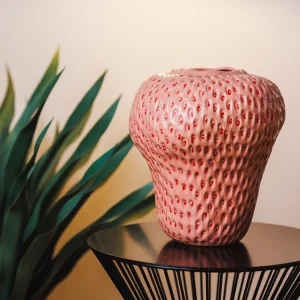 Strawberry Ροζ Κεραμικό Βάζο 22.5Χ25CM