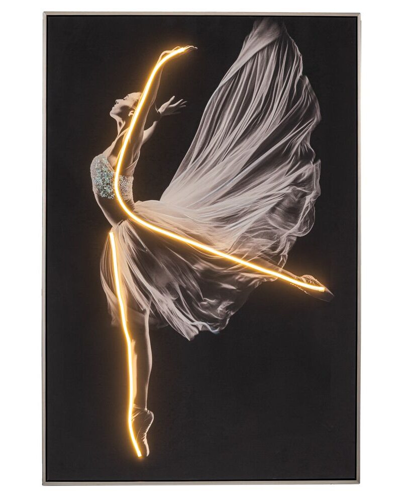 ΠΙΝΑΚΑΣ ΜΠΑΛΑΡΙΝΑ WITH LED LIGHT ΜΕ ΑΣΗΜΙ ΚΟΡΝΙΖΑ ΣΕ ΤΥΠΩΜΕΝΟ ΚΑΜΒΑ 80Χ120ΕΚ