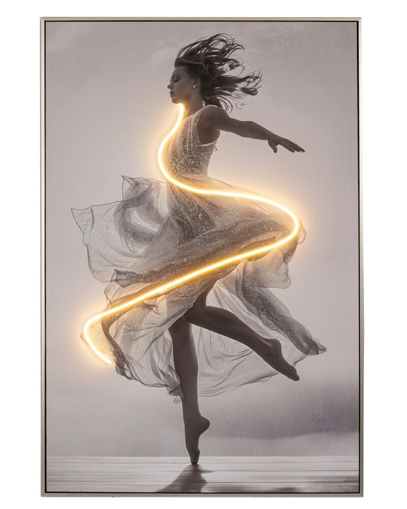 ΠΙΝΑΚΑΣ ΜΠΑΛΑΡΙΝΑ WITH LED LIGHT ΜΕ ΑΣΗΜΙ ΚΟΡΝΙΖΑ ΣΕ ΤΥΠΩΜΕΝΟ ΚΑΜΒΑ 80Χ120ΕΚ