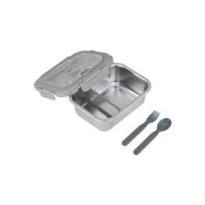 ΦΑΓΗΤΟΔΟΧΕΙΟ ΑΝΟΞΕΙΔΩΤΟ 1200ml ΜΕ ΚΟΥΤΑΛΙ, ΠΙΡΟΥΝΙ & ΔΙΑΧΩΡΙΣΤΙΚΟ