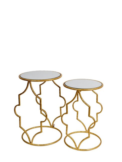 ΜΕΤΑΛΛΙΚΑ ΤΡΑΠΕΖΙΑ ΣΕΤ 2 ΧΡΥΣΑ ΜΕ ΤΖΑΜΙ ΚΑΘΡΕΠΤΗ 36Χ56ΕΚ 32Χ51ΕΚ