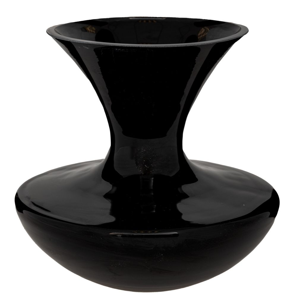 ΜΑΥΡΟ ΓΥΑΛΙΝΟ ΒΑΖΟ Φ20Χ20ΕΚ