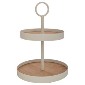 ΔΙΟΡΟΦΗ ΚΡΕΜ ΜΕΤΑΛΛΙΚΗ ΠΙΑΤΕΛΑ ΜΕ ΞΥΛΙΝΗ ΕΠΙΦΑΝΕΙΑ 30Χ30Χ43ΕΚ