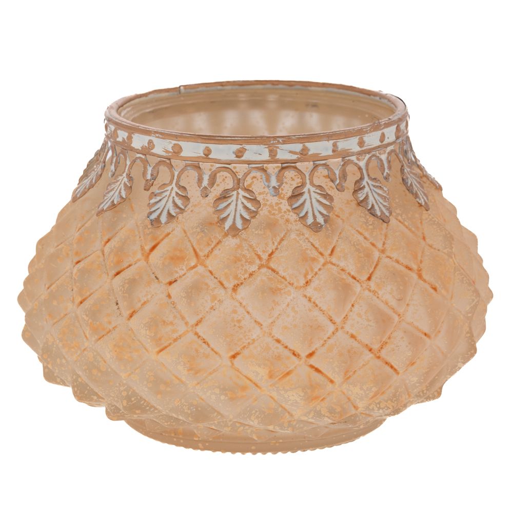 ΚΙΤΡΙΝΟ ΓΥΑΛΙΝΟ ΣΤΡΟΓΓΥΛΟ ΚΗΡΟΠΗΓΙΟ ΓΙΑ ΡΕΣΩ 11,5Χ11,5Χ8ΕΚ