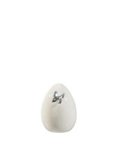 ΚΕΡΑΜΙΚΟ ΑΥΓΟ ΛΕΥΚΟ ΜΕ ΑΣΗΜΙ ΠΕΤΑΛΟΥΔΑ 7Χ7Χ10ΕΚ