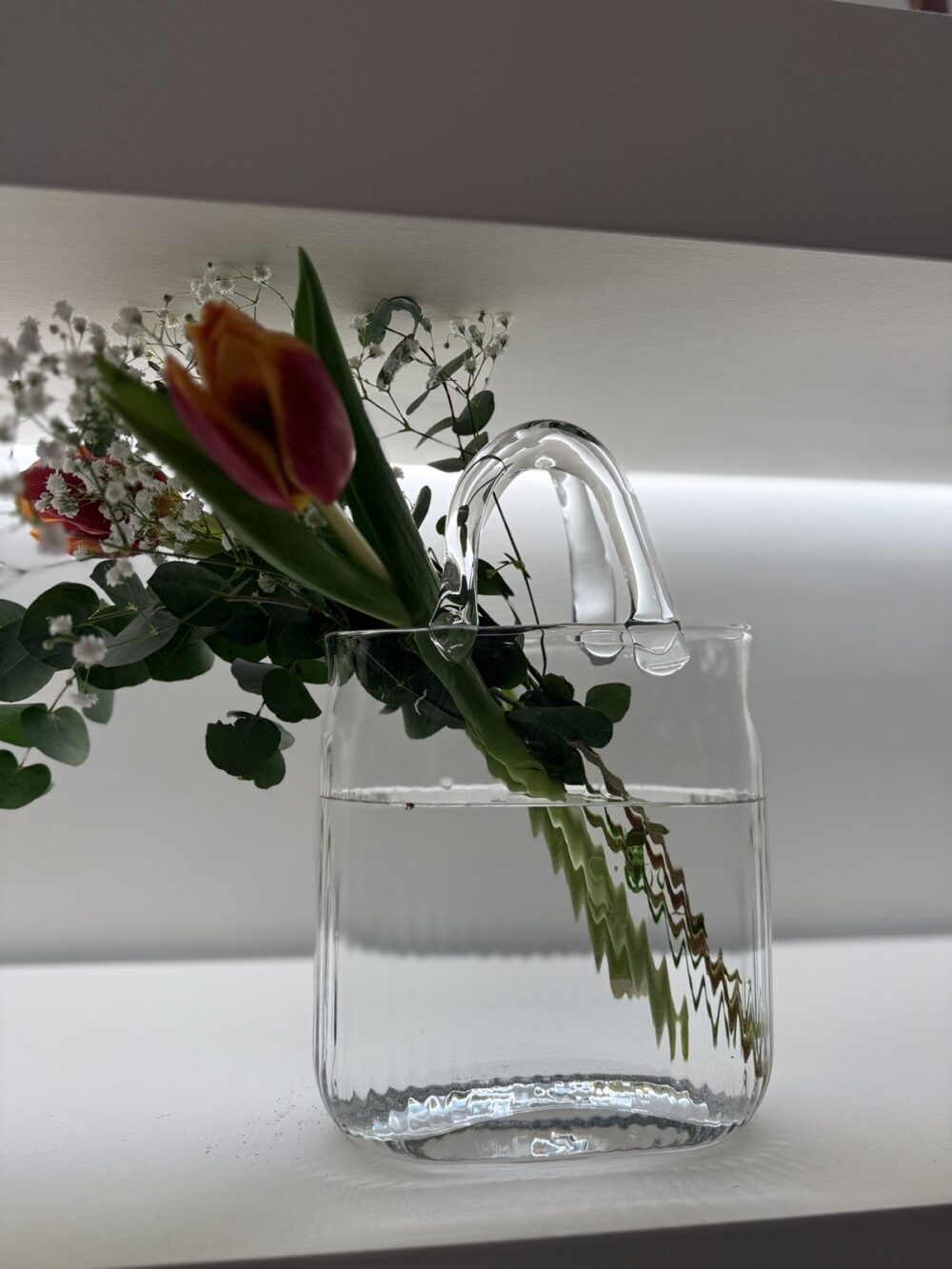 ΒΑΖΟ ΤΣΑΝΤΑΚΙ ΓΥΑΛΙΝΟ 20,50Χ11Χ30,50