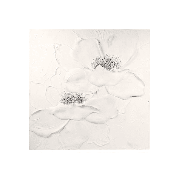 ΠΙΝΑΚΑΣ ΛΟΥΛΟΥΔΙΑ ΛΕΥΚΟ - ΑΣΗΜΙ 100x3x100cm
