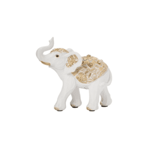 ΕΛΕΦΑΝΤΑΣ ΛΕΥΚΟ-ΧΡΥΣΟ 13x6x12.5cm